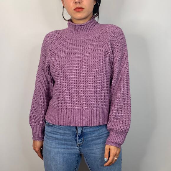 American Eagle Purple Knit Sweater - Picture 3 of 8